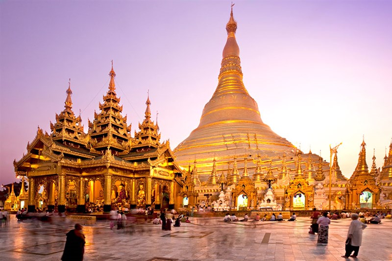 Chùa Vàng ở Yangon