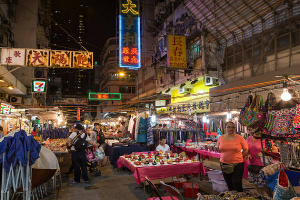 Chợ Temple Street ở Hồng Kông